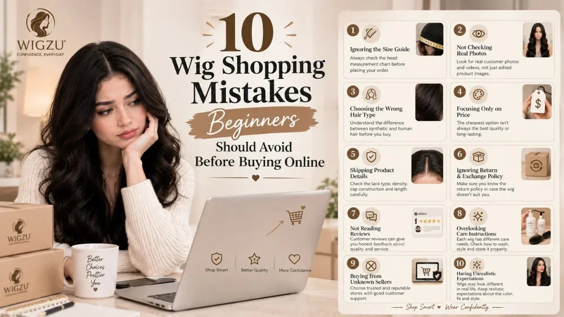 10 Wig Shopping Mistakes Beginners Should Avoid Before Buying Online