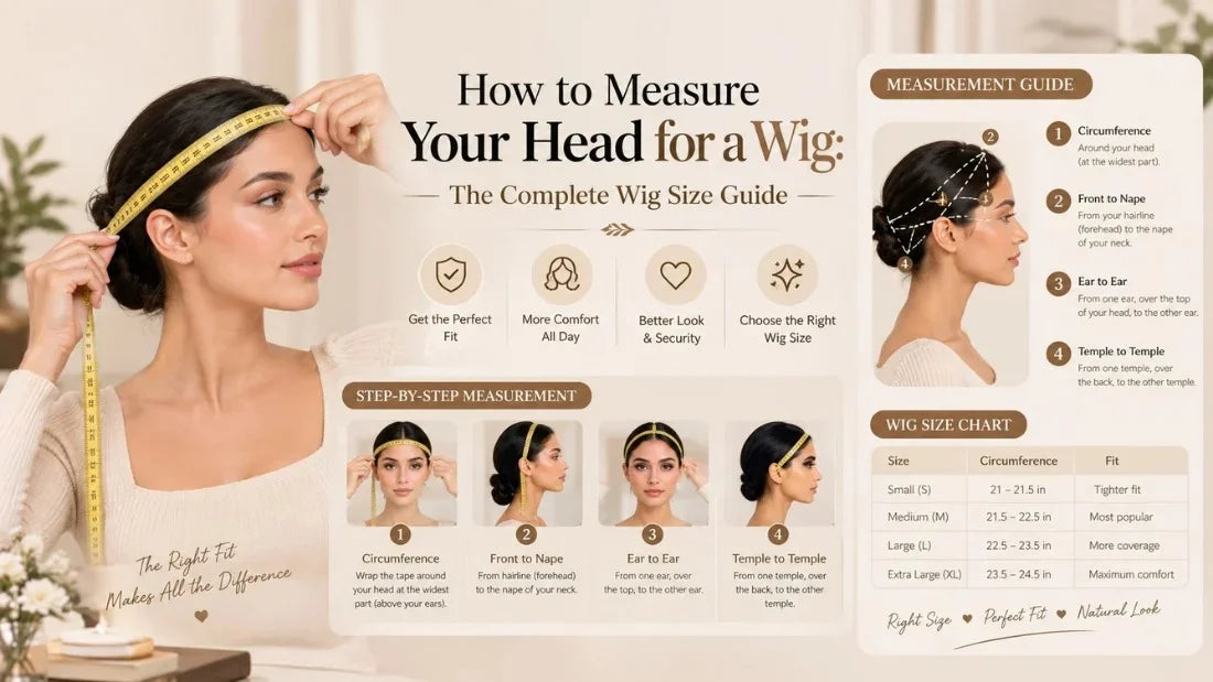 How to Measure Your Head for a Wig The Complete Wig Size Guide