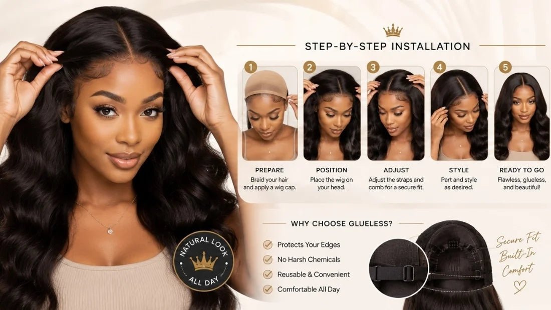 Glueless Wig Installation for Beginners: A Step-by-Step Guide - WIGZU