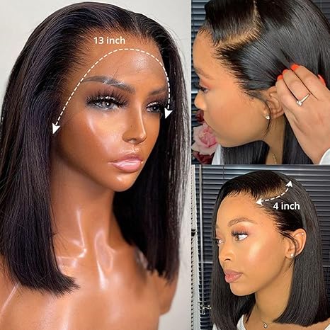 Short Bob 13x4 HD Lace 150% Glueless Wig
