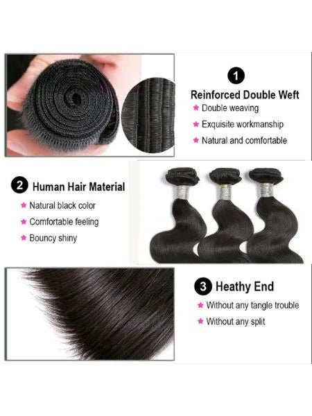 100% Indian Body Wave Extension Double Weft - WIGZU