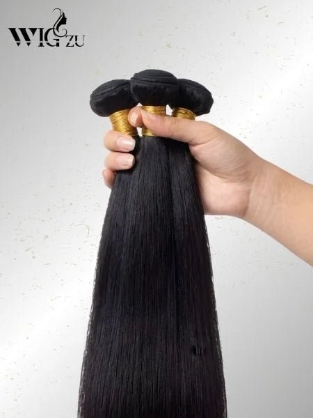 12A Straight Human Hair Brazilian Remy Extension - WIGZU