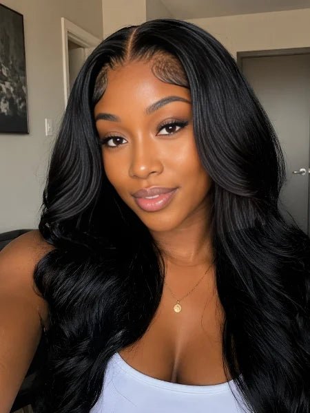 13x4 HD Lace Body Wave Glueless Frontal Wig - WIGZU