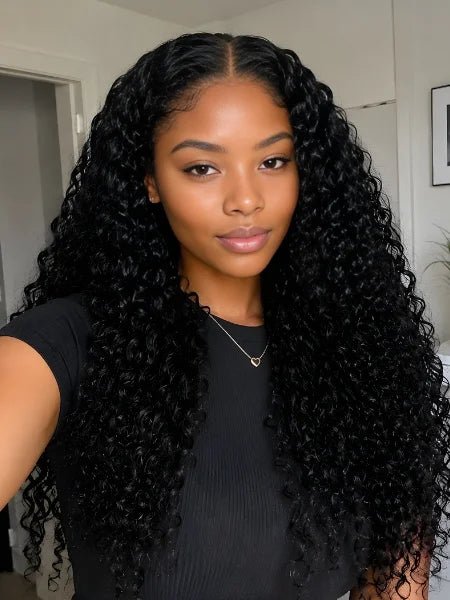 13x4 HD Lace Jerry Curly Frontal Wig - WIGZU