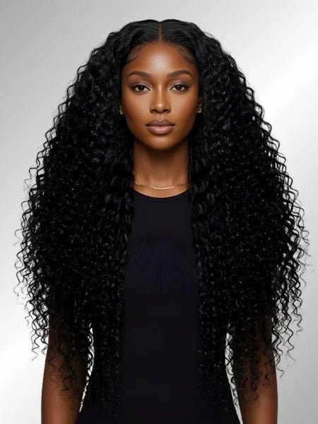 13x4 HD Lace Jerry Curly Frontal Wig - WIGZU