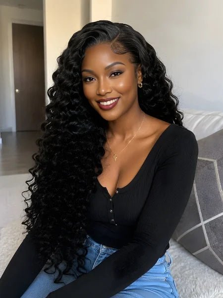 13x4 HD Lace Loose Deep Wave Wig 200% Density - WIGZU