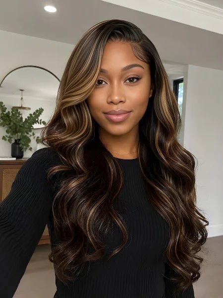 13x4 HD Lace Ombre Body Wave Glueless Wig - WIGZU