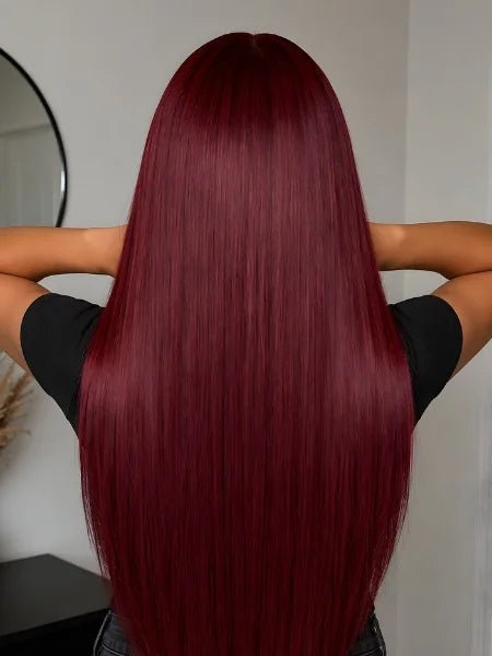13x4 HD Lace Reddish Brown Glueless Frontal Wig - WIGZU