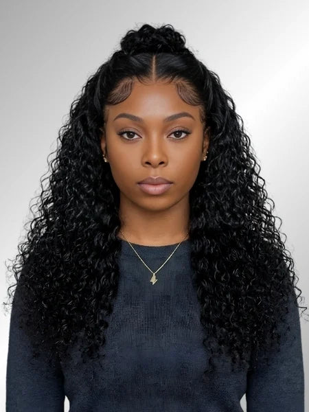 Curly Short Bob 13x4 HD Lace Frontal Wig 180% Density