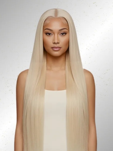 613 Honey Blonde HD Lace Front Wig - Front View | Wigzu
