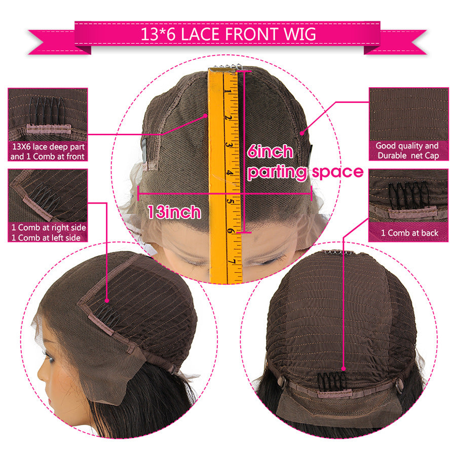 13x6 HD Lace Glueless Braided Frontal Wig