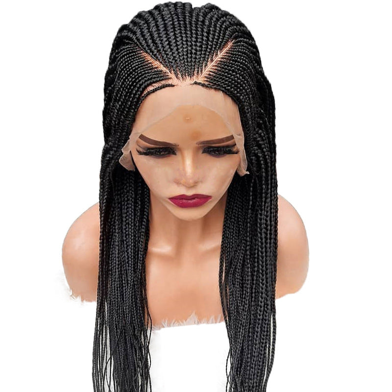 13x6 HD Lace Glueless Braided Frontal Wig