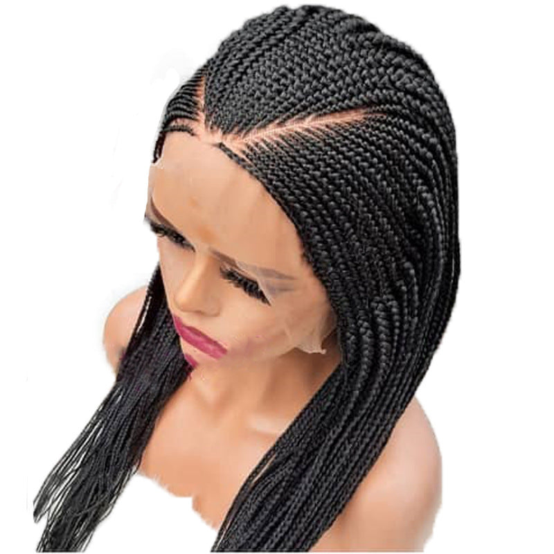 13x6 HD Lace Glueless Braided Frontal Wig