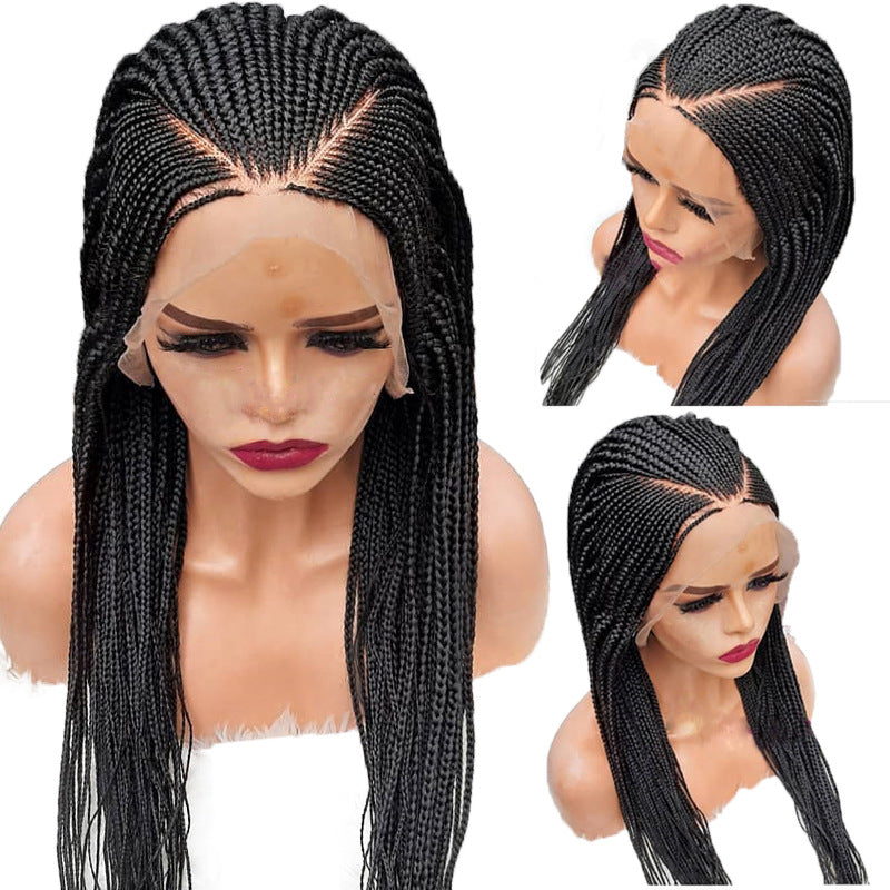 13x6 HD Lace Glueless Braided Frontal Wig