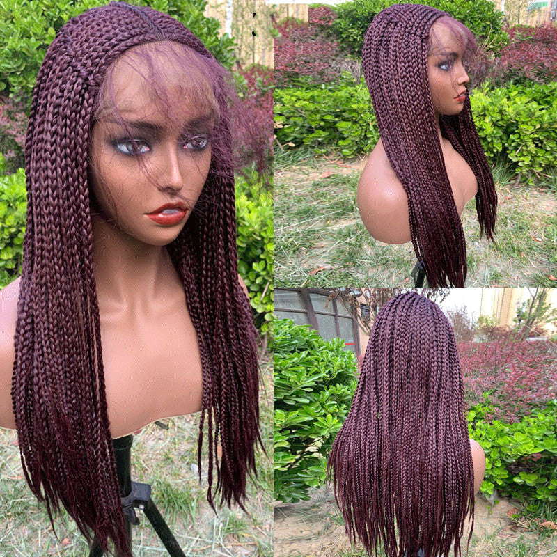 13x6 HD Lace Glueless Braided Frontal Wig