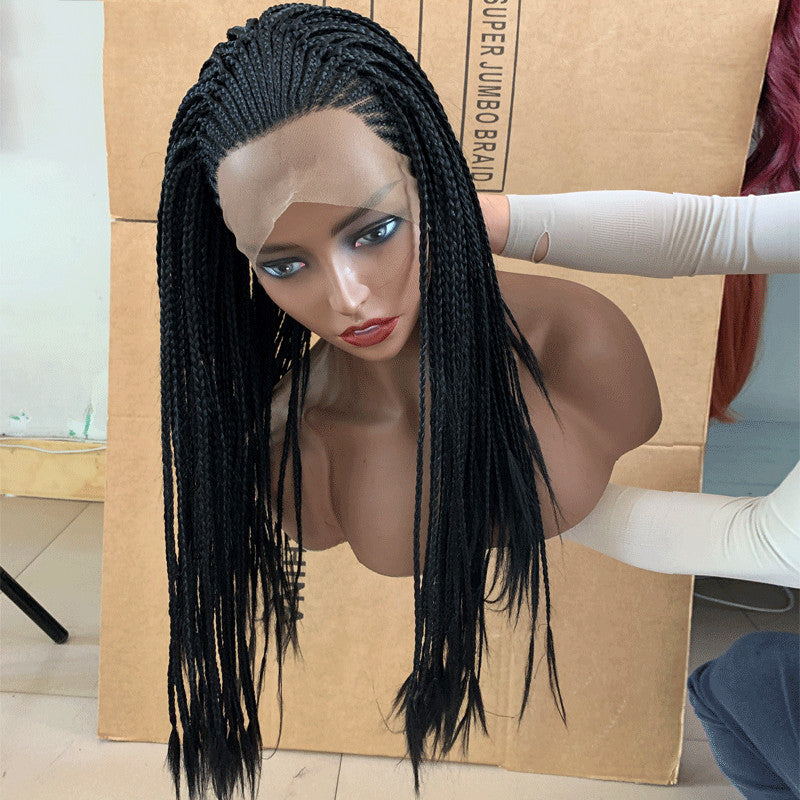 13x6 HD Lace Glueless Braided Frontal Wig