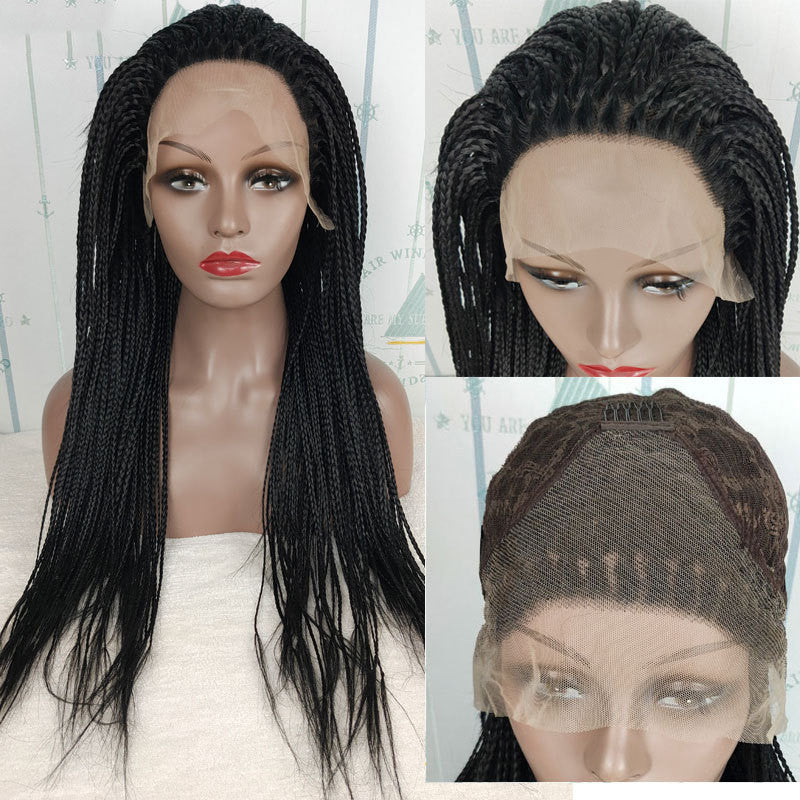 13x6 HD Lace Glueless Braided Frontal Wig