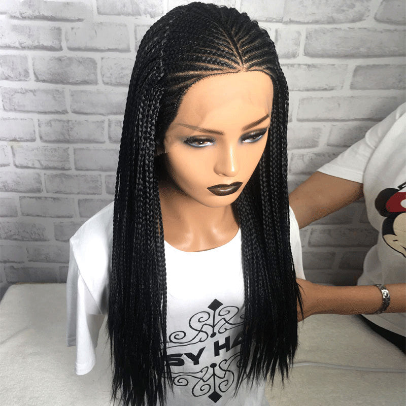 13x6 HD Lace Glueless Braided Frontal Wig
