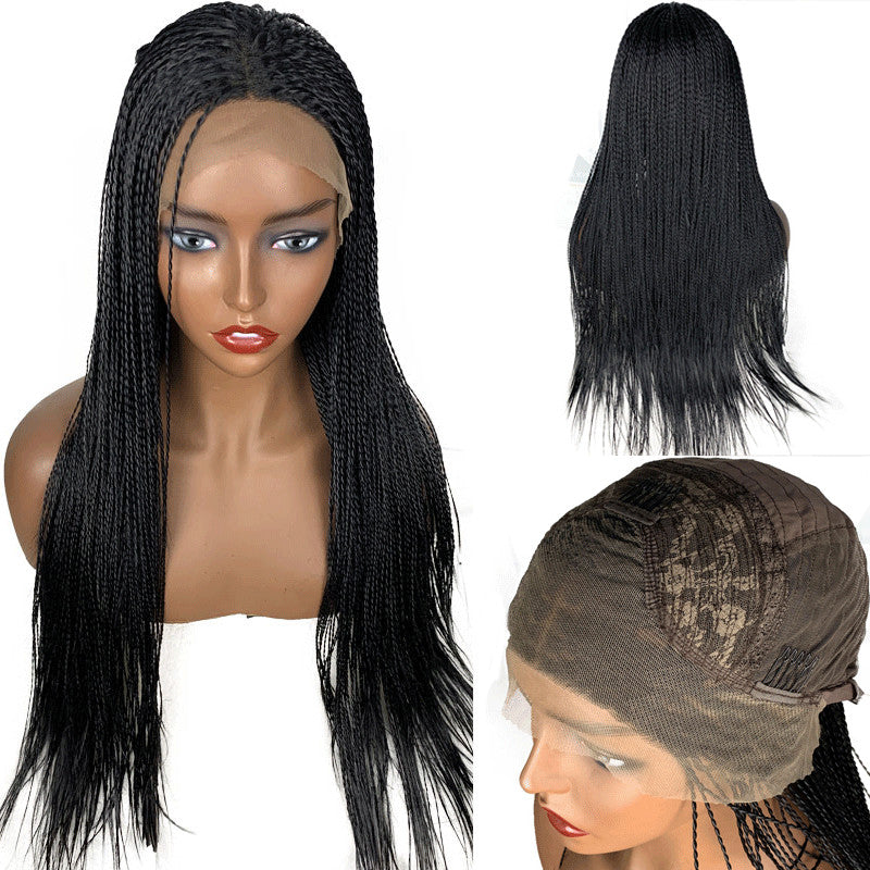 13x6 HD Lace Glueless Braided Frontal Wig