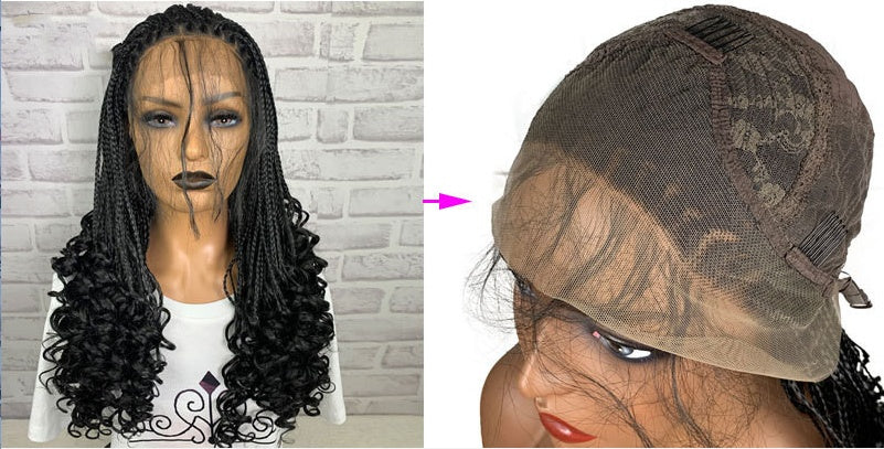 13x6 HD Lace Glueless Braided Frontal Wig