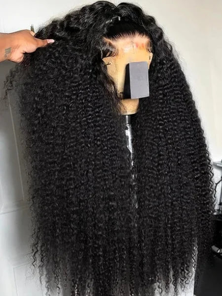 30"-40" Curly HD Lace Front Deep Wave Wig