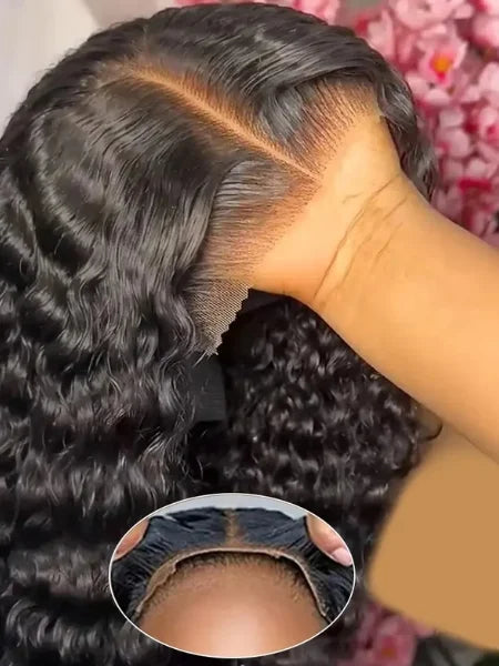 HD Lace Deep Curly Glueless Wig