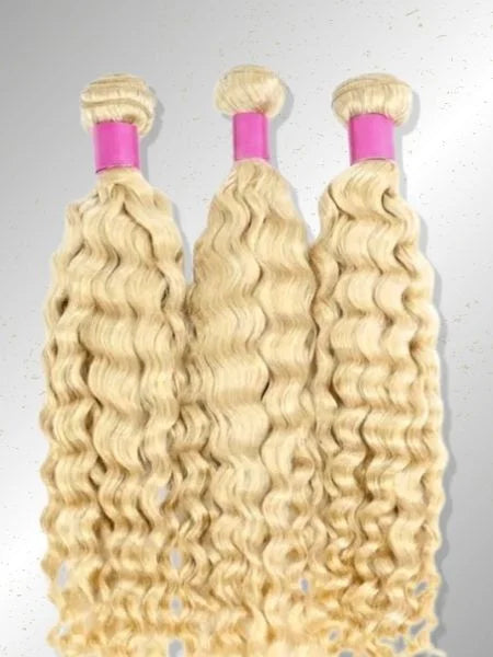 613 Blonde Deep Wave Unprocessed Human Hair Extension
