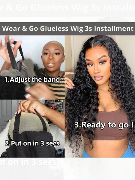 HD Lace Deep Curly Glueless Wig