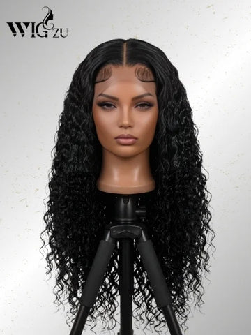 Deep Wave HD Glueless Lace Wig 220% Density