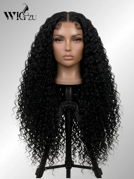 3-in-1 Flip Half Wig Glueless Human Hair 180% Density - WIGZU