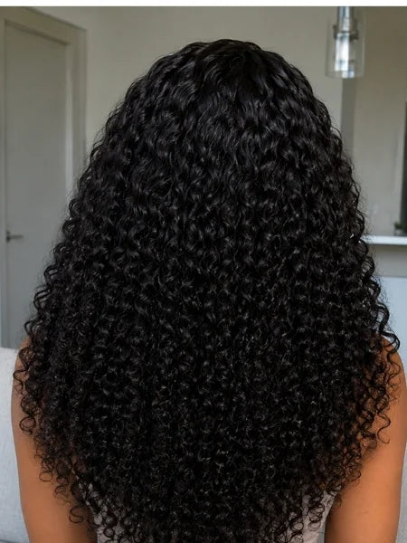 3-in-1 Deep Wave Seamless Half Glueless Wig 220% Density