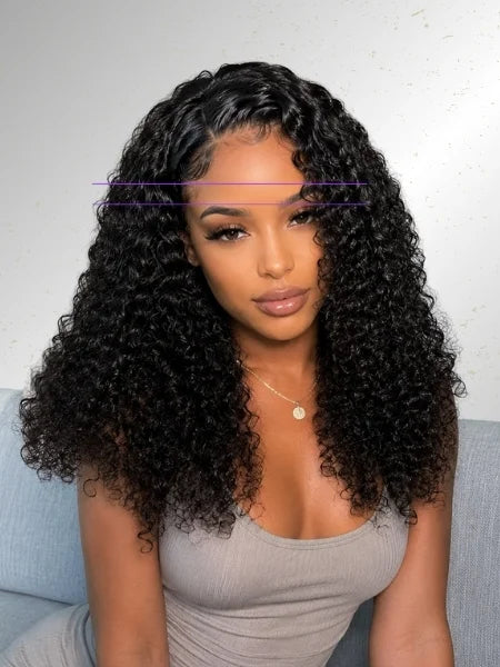 3-in-1 Deep Wave Seamless Half Glueless Wig 220% Density