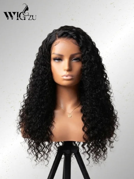 3-in-1 Deep Wave Seamless Half Glueless Wig 220% Density