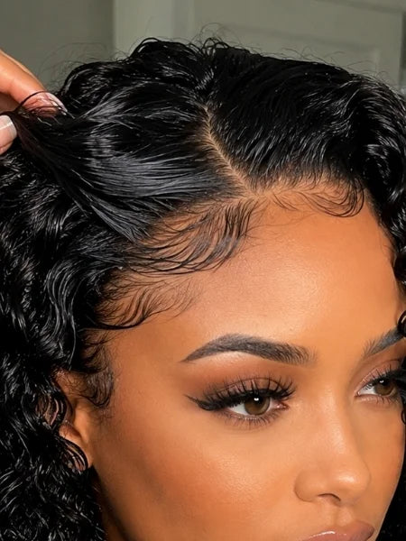 3-in-1 Deep Wave Seamless Half Glueless Wig 220% Density