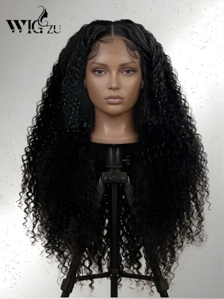 300% Density Curly HD Lace Front Human Hair Wig