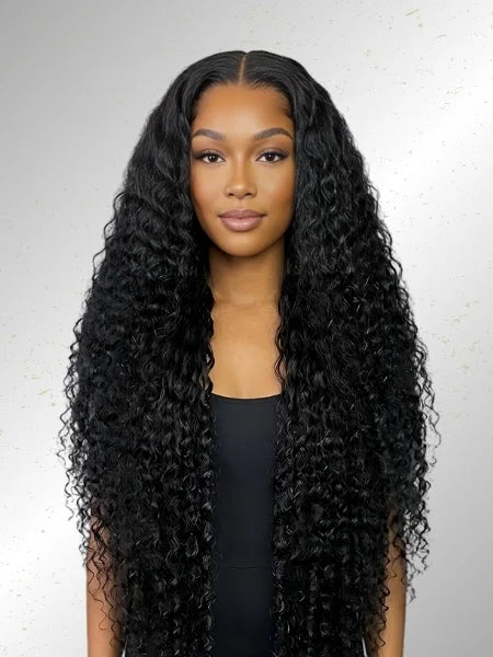 13x4 HD Lace 250% Density Glueless Deep Wave Wig - Front View | Wigzu