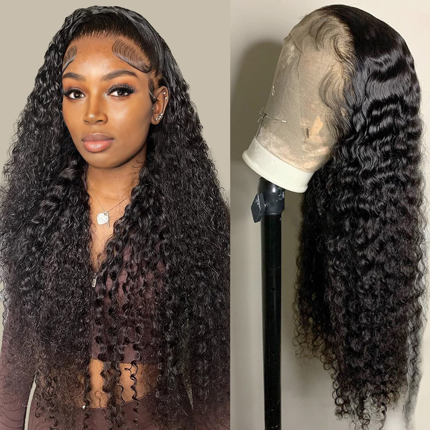 Deep Wave 13x4 Lace Front 150% Density Wig