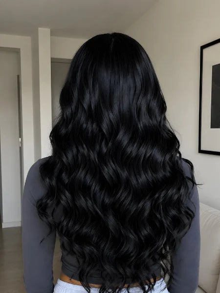 Back View of 180% Density Body Wave 4x6 Glueless Lace Wig | Wigzu