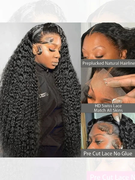 Nneka Deep Wave HD Lace Glueless Wig 200% Density