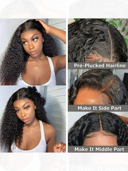 HD Lace Deep Curly Glueless Wig