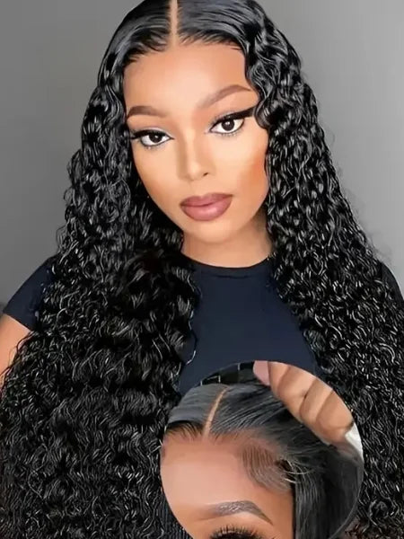 Deep Wave HD Glueless Lace Wig 220% Density