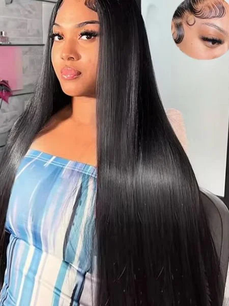 Brazilian Bone Straight Virgin Human Hair Extension, Double Weft