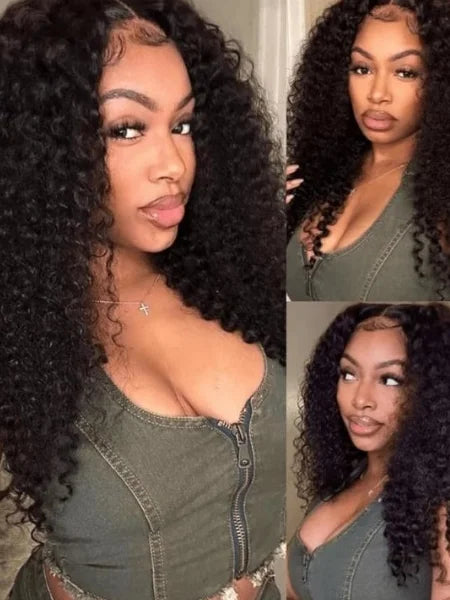 3-in-1 Flip Half Wig Glueless Human Hair 180% Density
