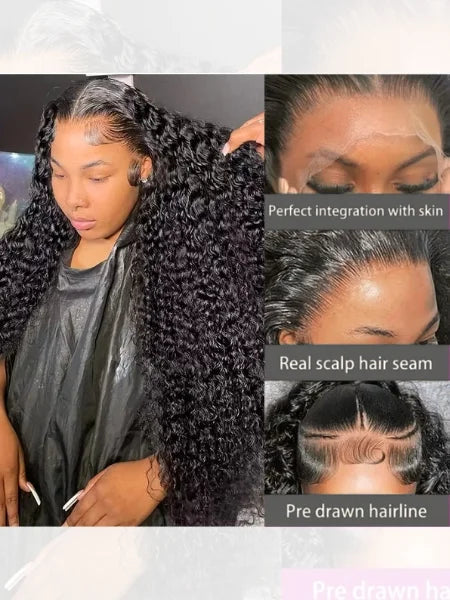 HD Lace Frontal 42-Inch Deep Wave Dyeable Wig