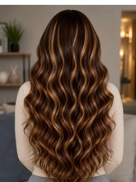 4/27 Honey Blonde Ombre Body Wave HD Lace Frontal Wig - WIGZU