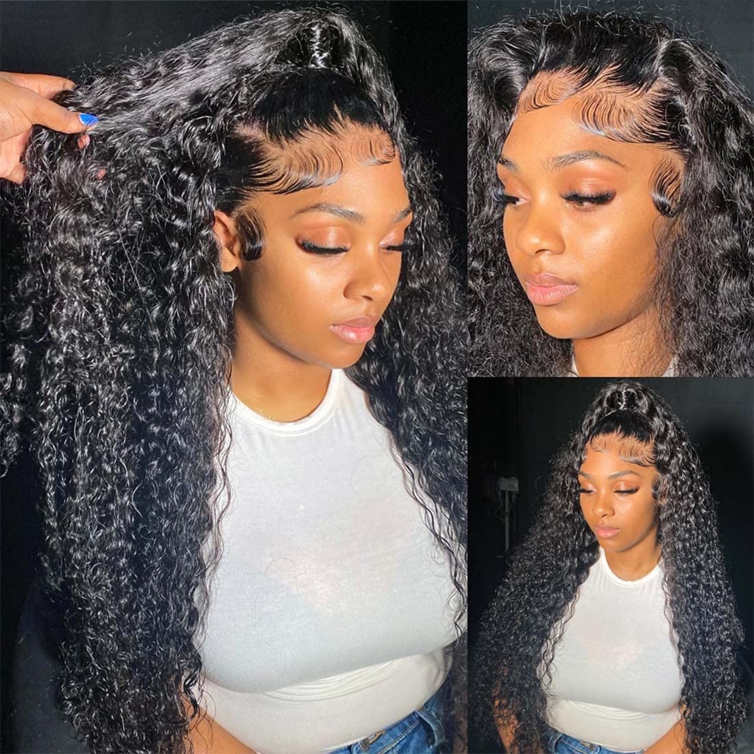 Deep Wave 13x4 Lace Front 150% Density Wig