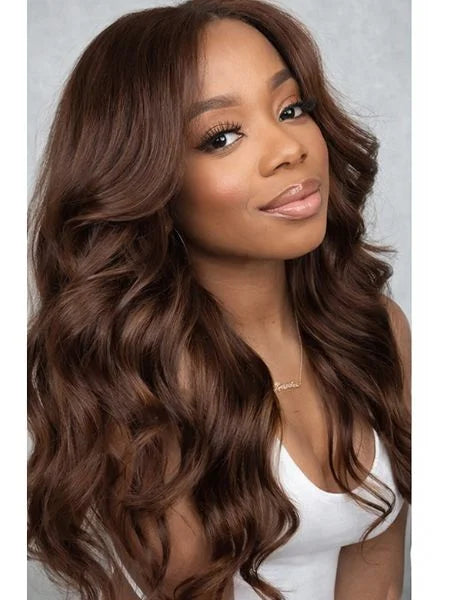 Medium Brown Body Wave Invisible Micro-Loop Hair Extension