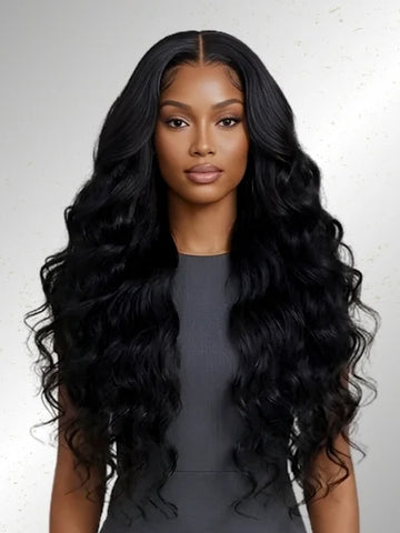180% Density Body Wave Glueless Lace Closure Wig