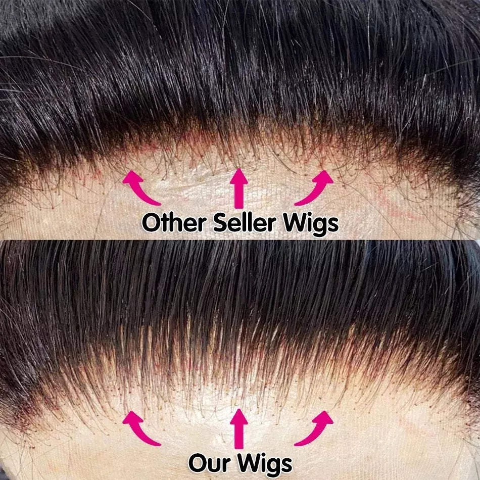 6x4 Glueless Vietnamese Raw HD Lace Wig