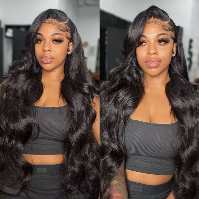 180% Density Body Wave Glueless Lace Closure Wig